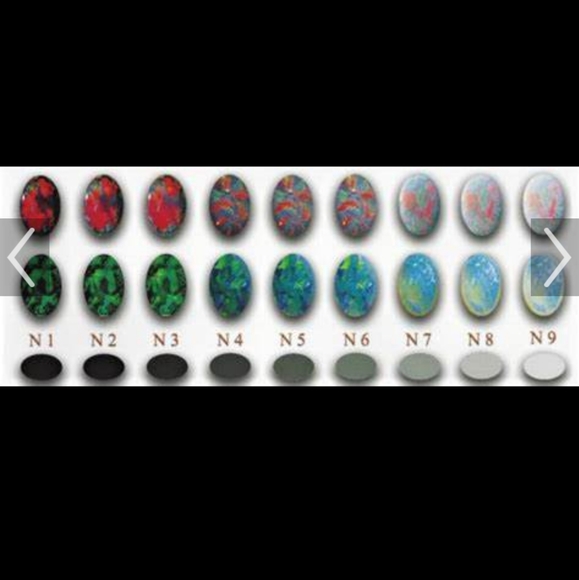 Opal 2k chic stud sterling rhodium & gold earrings - Picture 9 of 9